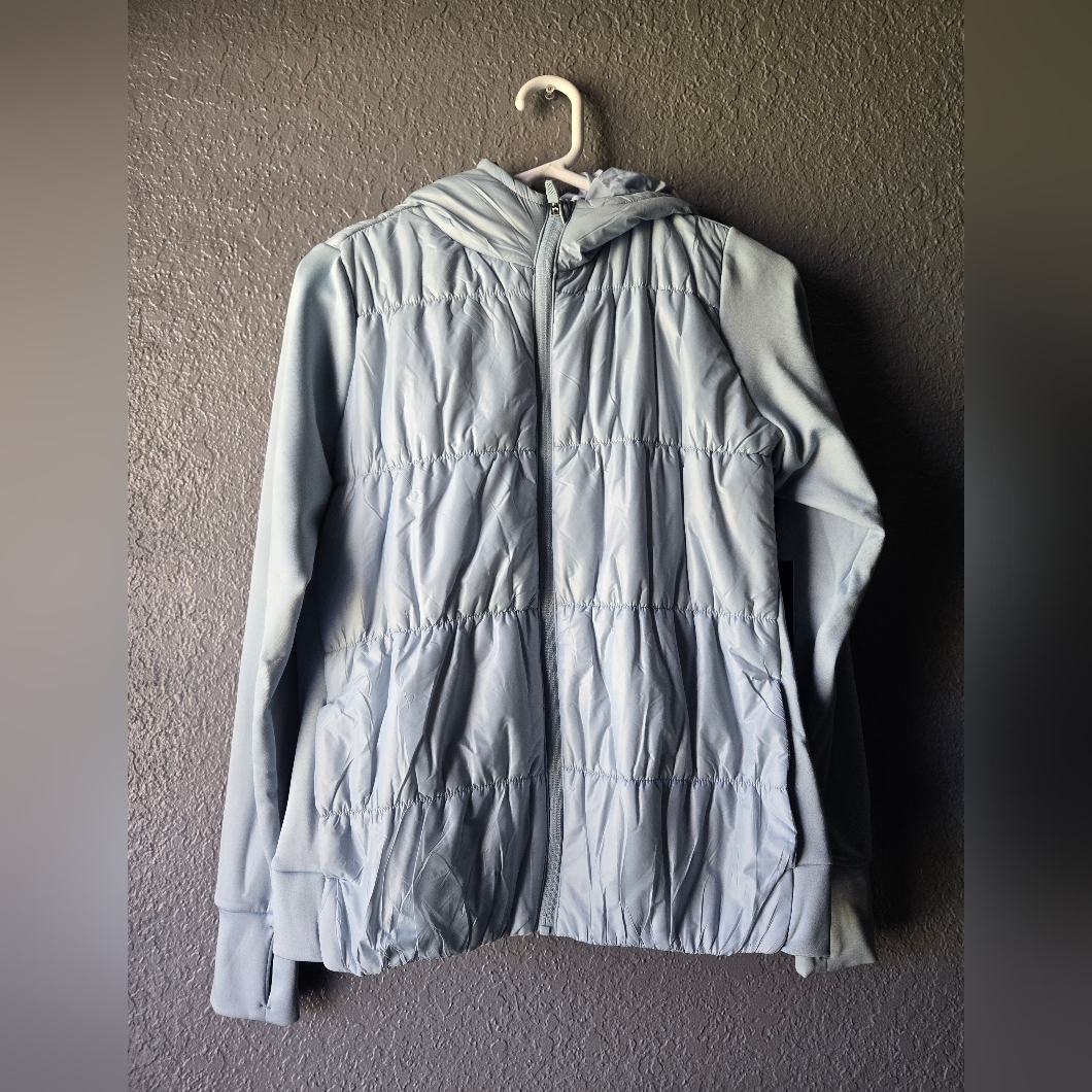 Avia Light Blue Quilted Hoodie